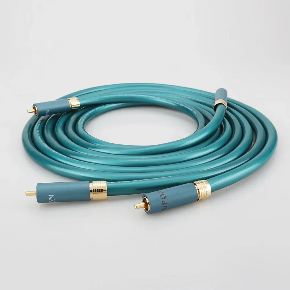 زوج Audiocrast A55 Ortofon HiFi RCA كابل مرحبا نهاية CD مكبر للصوت ربط 2RCA إلى 2RCA كابل الصوت الذكور