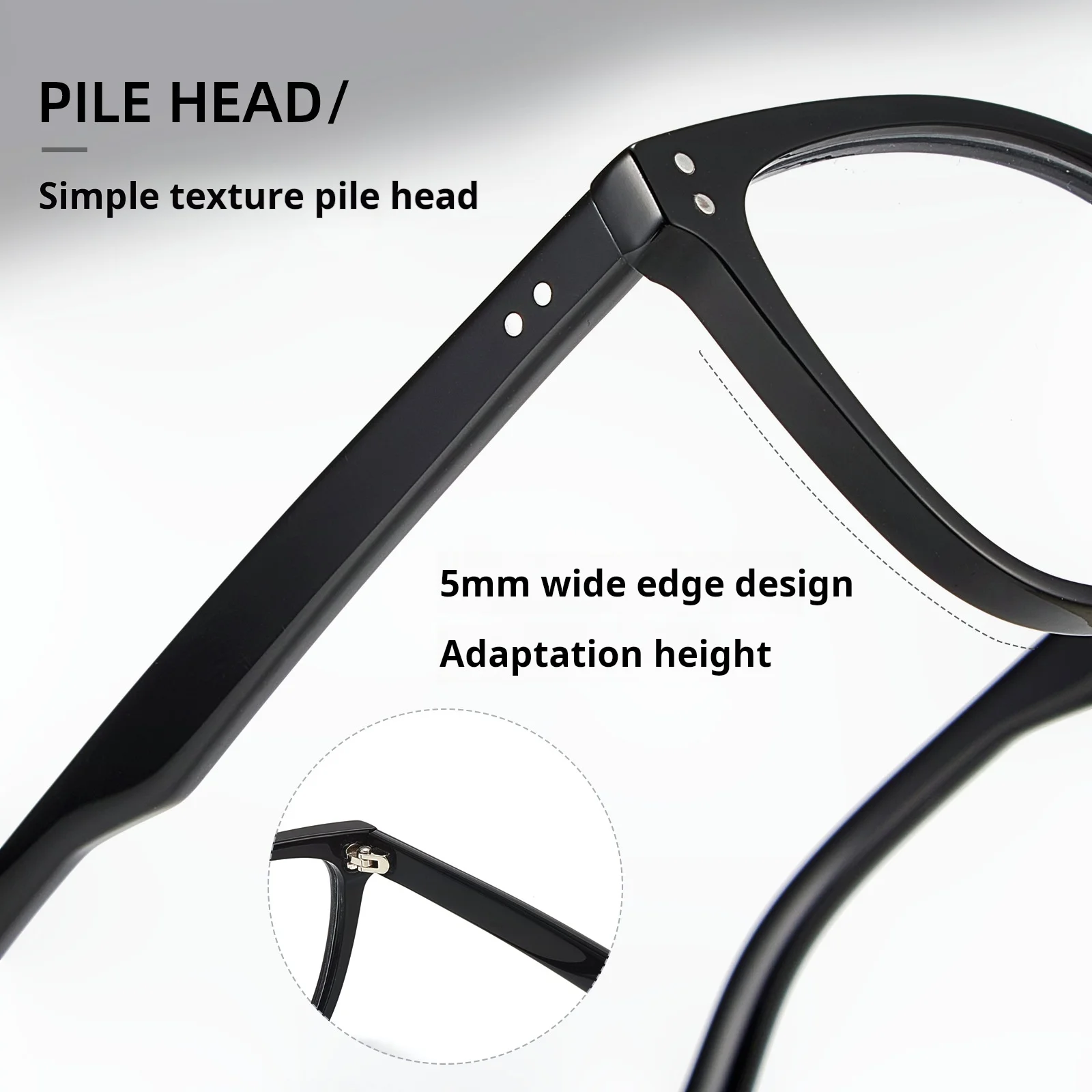 YIMARUILI Fashion Trend Women's Cat Eye Glasses Ultra-light Retro Acetate Retouch Face Optical Prescription Eyeglasses Frame 880 view 5