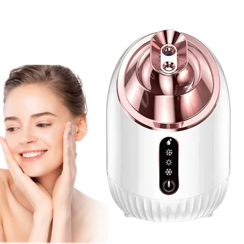 

Nano Mist Facial Steamer Hot & Cold - Pore Cleansing Moisturizing Sauna 2-in-1 Humidifier & Nebulizer for SPA Skincare Vaporizer