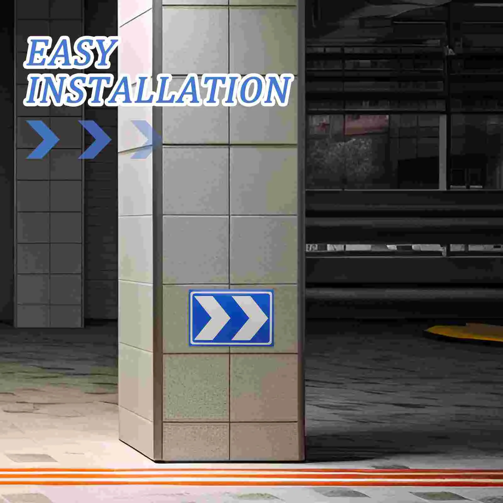 Знаки со стрелками, знаки парковочного двора со стрелками и алюминиевыми наклейками с символом в комнате направления