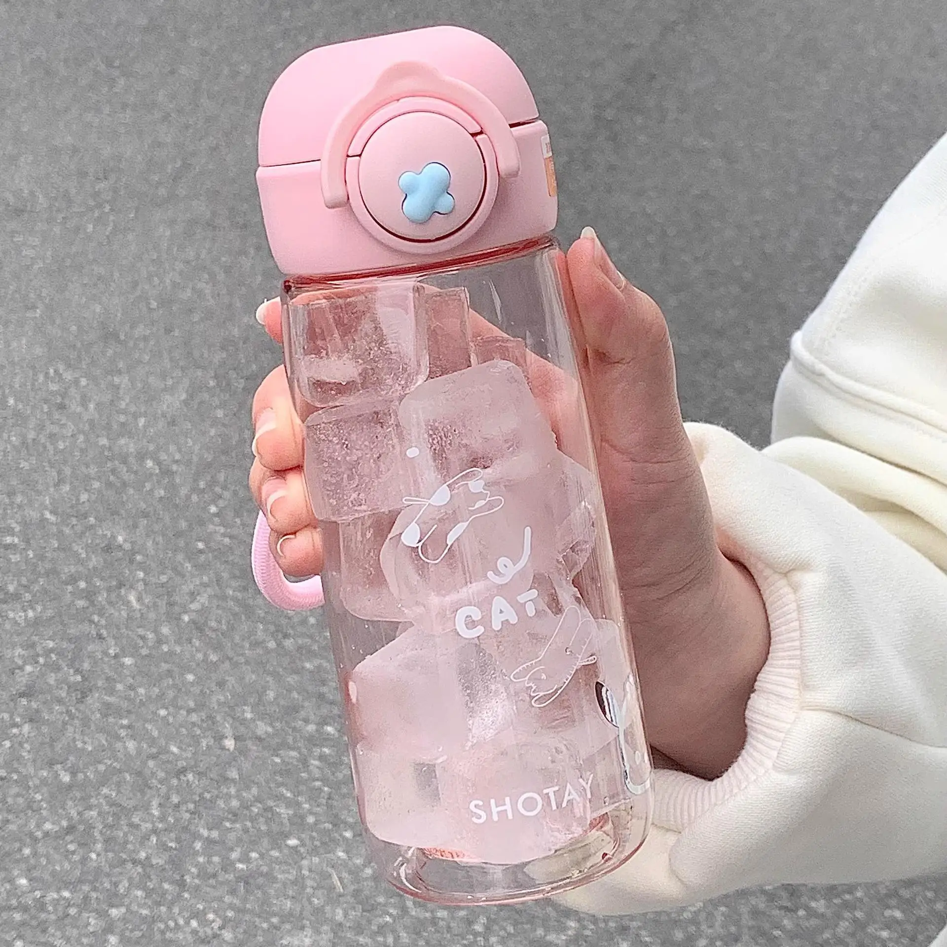 

Пластиковая чашка для воды Food ade для девочек, портативная, без летних напитков, милая чашка из нержавеющей стали для офисного использования