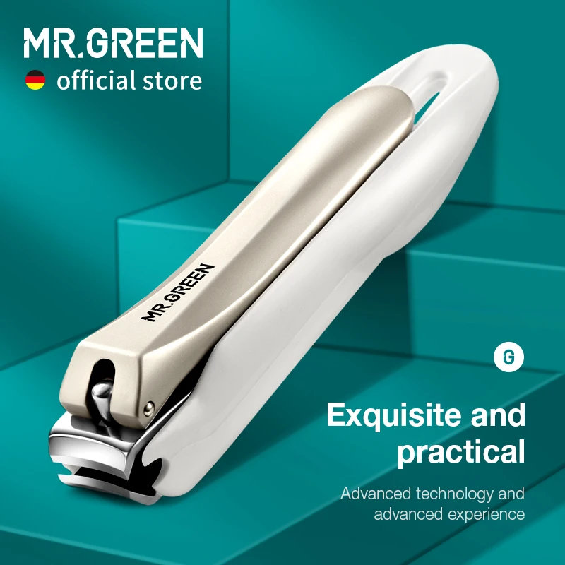 MR.GREEN Anti Splash Nail Clippers Fingernail Cutter Detachable Design Nail Trimmer Manicure Tools Stainless Steel