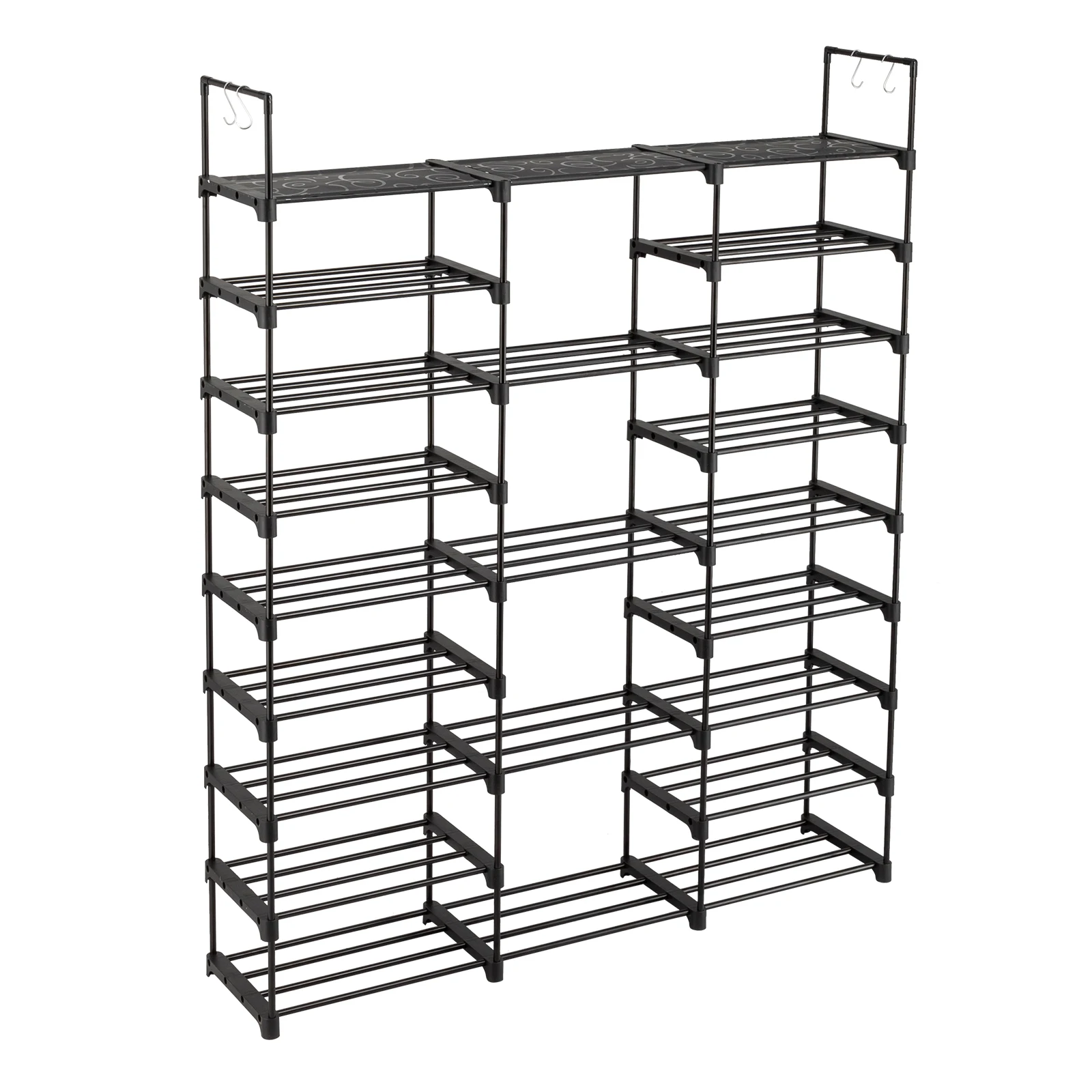 

9 Tiers Shoe Rack Storage Organizer Shoe Shelf Organizer for Entryway Holds 50-55 Pairs Shoe, Stackable Shoe Cabinet Shoe Rack