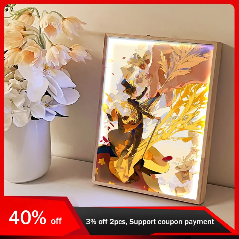 

22cm/8.66in Lord of Mysteries Light Painting 3D Klein Game Peripherals Night Desktop Display Collectible Lamp Bedroom Decoration