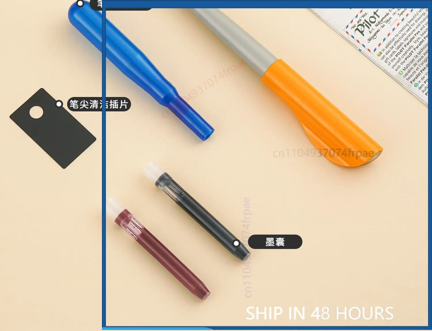 For PILOT Parallel Flat Nib Fountain Pen Gothic Script Decorative Lettering Calligraphy Artist Gift Stationery