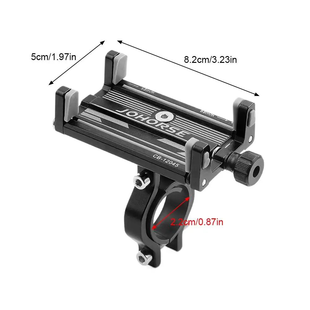 Fahrrad-Handyhalterung Motorrad Aluminium-Handyhalter Rutschfester Ständer Fahrradhalterung Verstellbare Fahrrad-Handyhalterung Fahrradzubehör – Detail 8