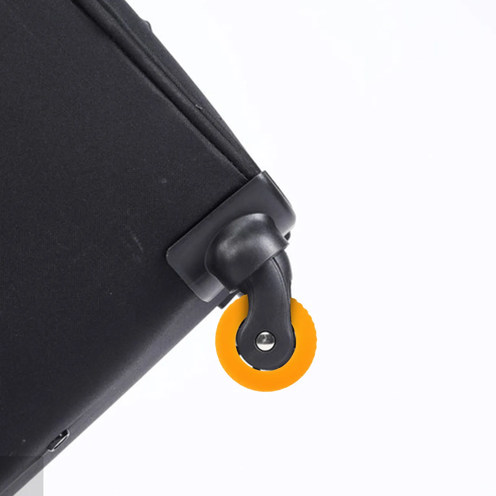 

8Pcs Thickened Silicone Luggage Wheel Covers with Enhanced Shock Absorption for Quiet Smooth Travel Luggage Caster Protector