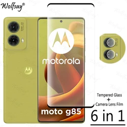 Full Cover Tempered Glass For Motorola Moto G85 Screen Protector For Moto G85 Screen Glass Camera Lens Film For Moto G85 Glass