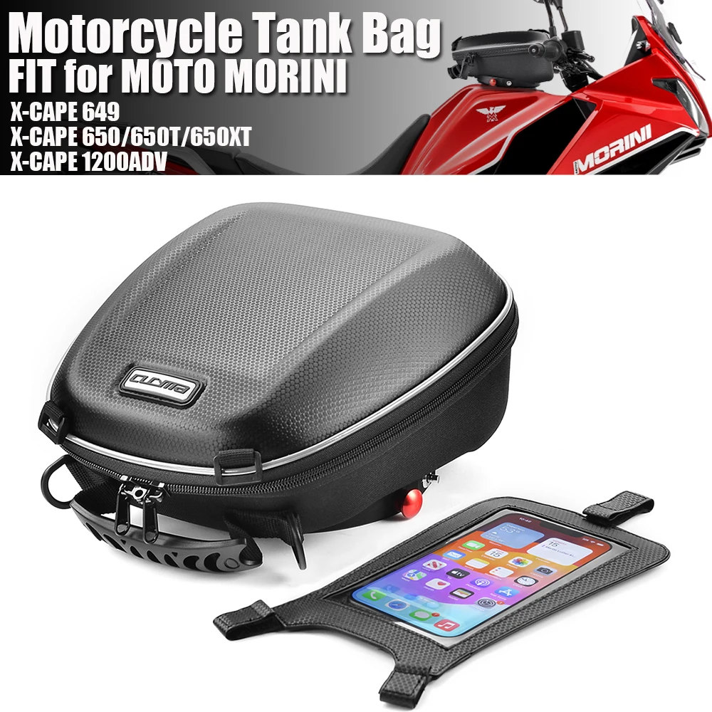 Motorcycle Tank Bag for MOTO MORINI X-Cape 649 650 650T 650XT 1200adv Waterproof Luggage Tanklock Ring Parts Tool Bag Backpack