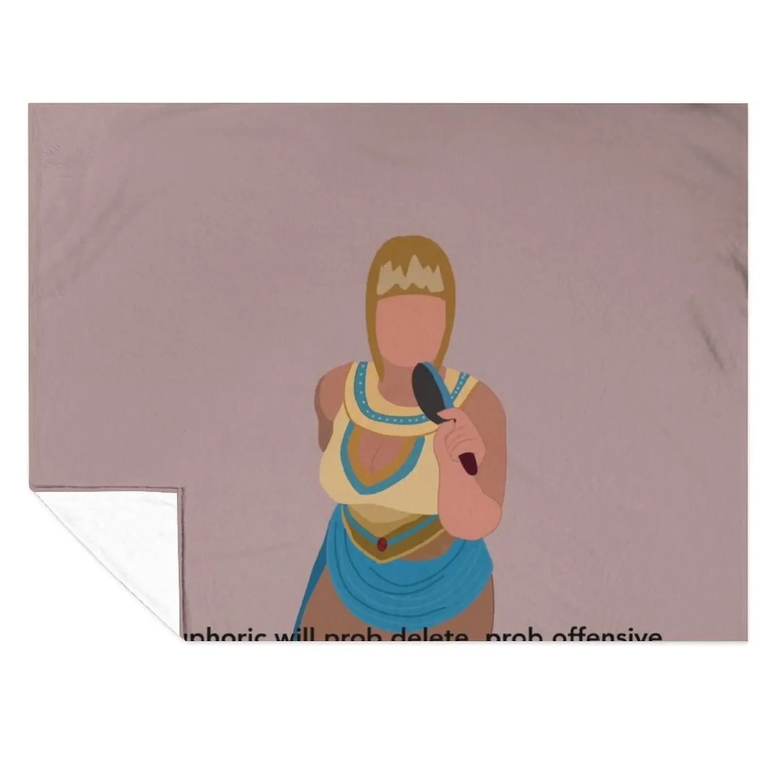 

trisha paytas king tut Throw Blanket Blankets For Baby Retros Polar anime Blankets