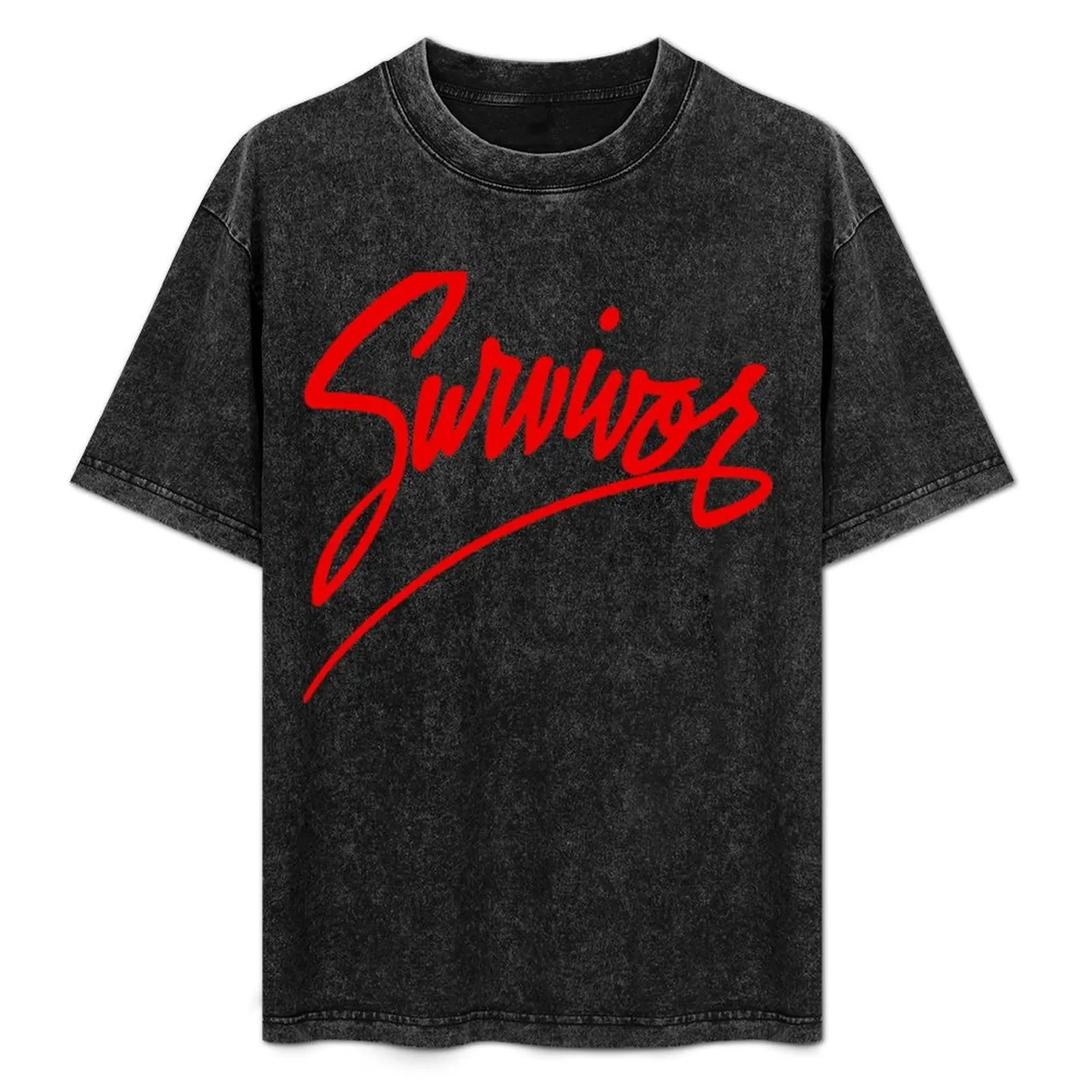 

Survivor Band T-Shirt Basic Solid Color Short Sleeve T-Shirt