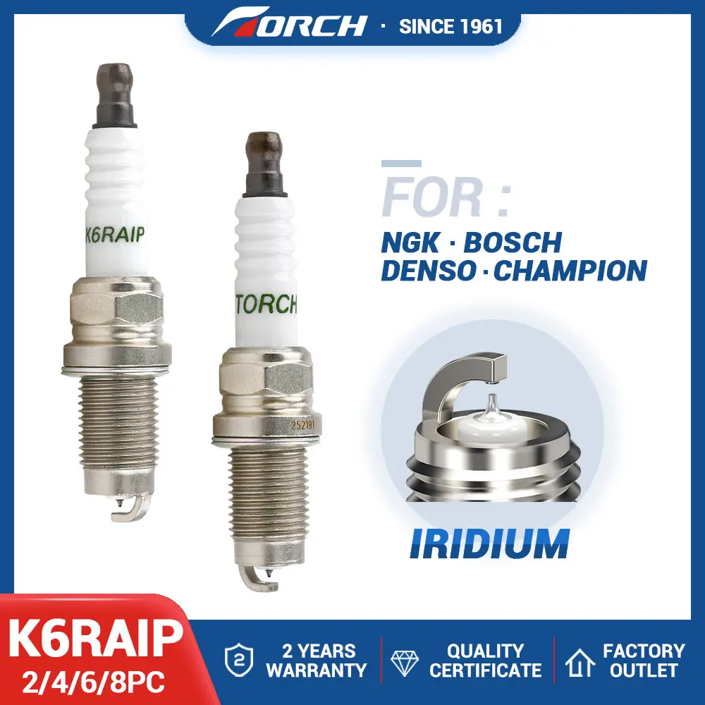 

2-8PCS Candle Replace for 476ZQA-3707100 for BYD476ZQA BYD476ZQB BYD476ZQD BYD476ZQC 1.5T Iridium Spark Plug TORCH K6RAIP OE219