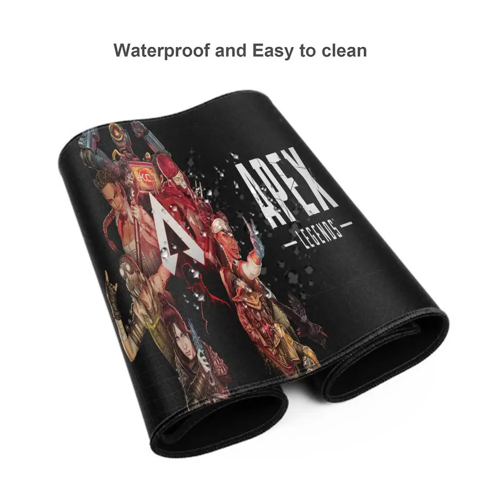 XXL ماوس الوسادة Apex Legends الفن كبير الاوفرلوك حافة حصيرة المطاط سرعة جهاز كمبيوتر شخصي الألعاب أنيمي ماوس مكتب لوحة المفاتيح حصيرة Mausepad