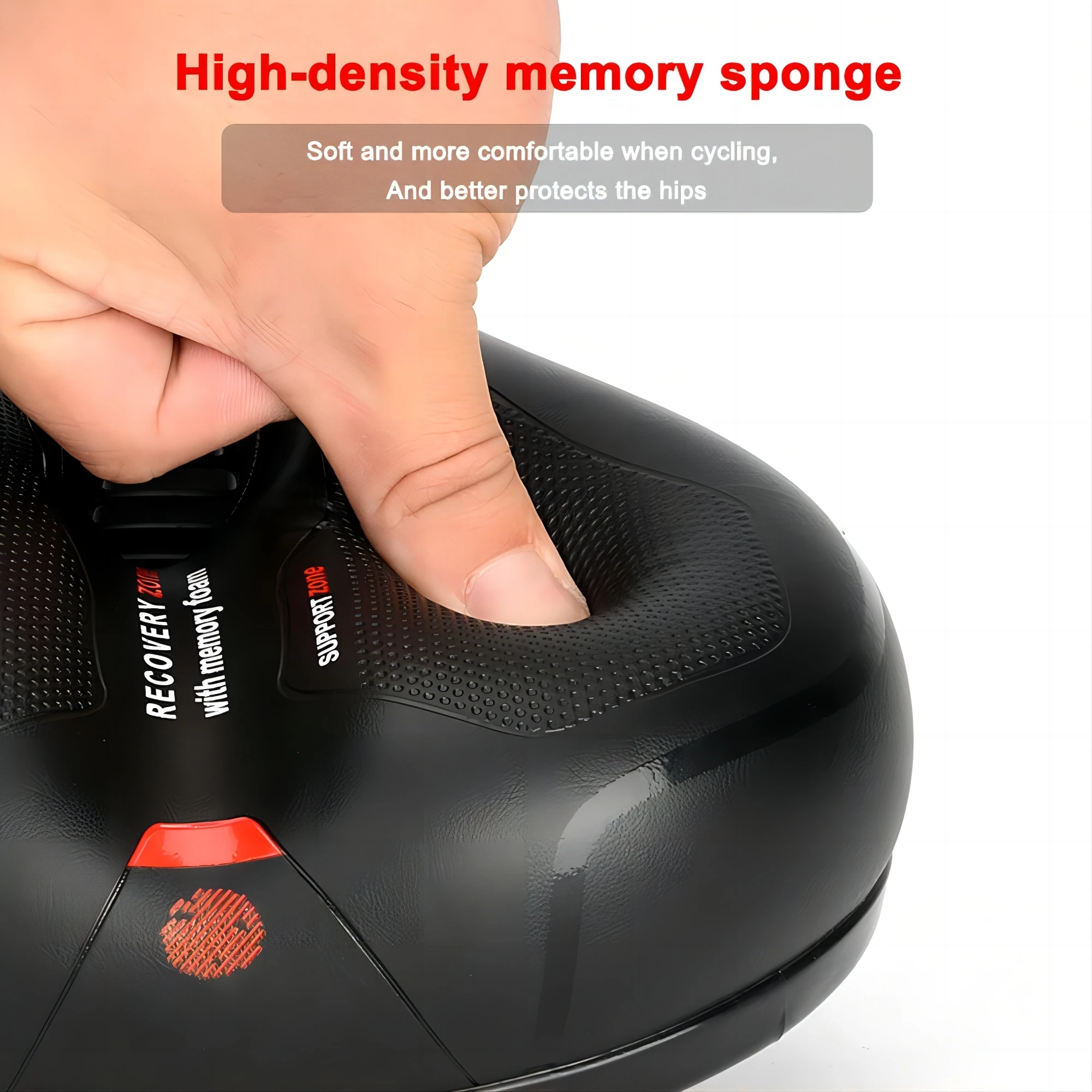Hollow Breathable Bicycle Saddle for Men and Women,MTB Road Bike,Shock Absorbing,Comfortable,Big Butt,Bike Seat,Safety Warning