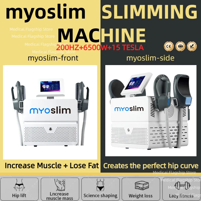 

Аппарат для коррекции фигуры MYoslim Sculpt 15T 6500 Вт: EMS, RF, сжигание жира, стимуляция мышц, моделирование тела, 15 электромагнитных терапий