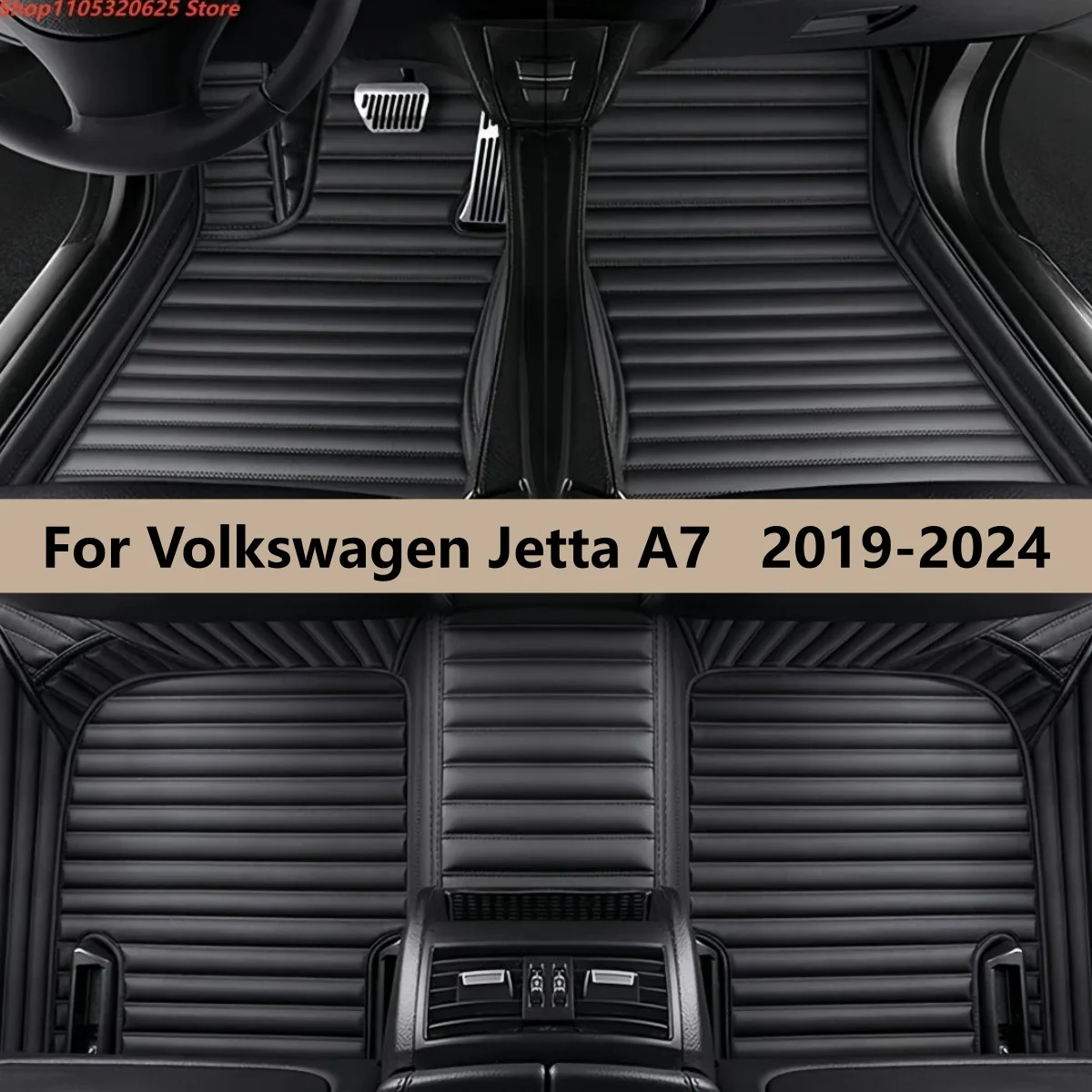 

Автомобильные коврики для Volkswagen Jetta A7 2019~2024, VW MK7 Vento, аксессуары для салона автомобиля, кожаные ковры, напольные коврики