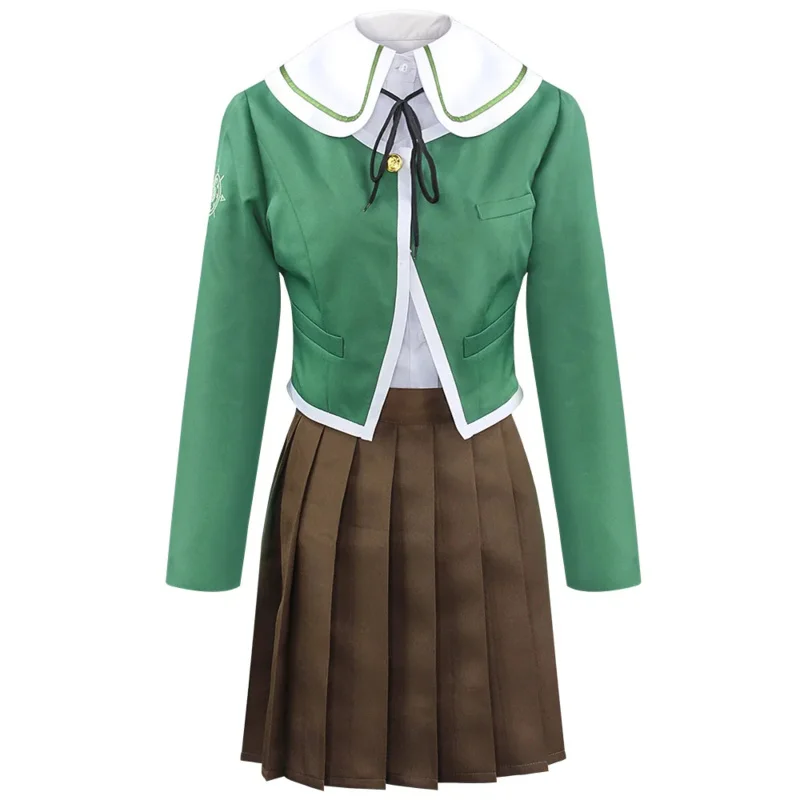 Danganronpa Chihiro Fujisaki Школьная форма Женская Хэллоуин Аниме костюм реквизит