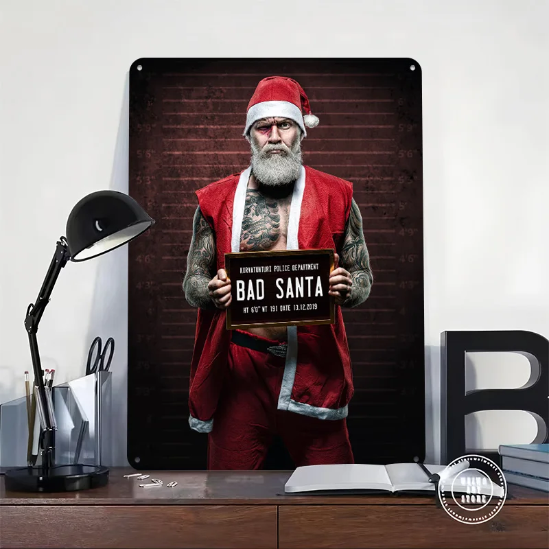 Xmas Is Cancelled Printing Poster Customized Retro Wall Art Vintage Metal Signs for Room Home and Decoration Gaming House Decor