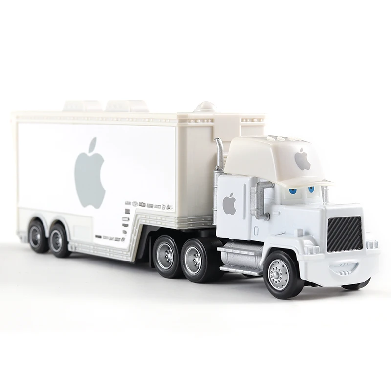Genuine Truck Black And White Apples Container Truck 1:55 Die Casting Model Car Truck Toys Children's Birthday Gifts
