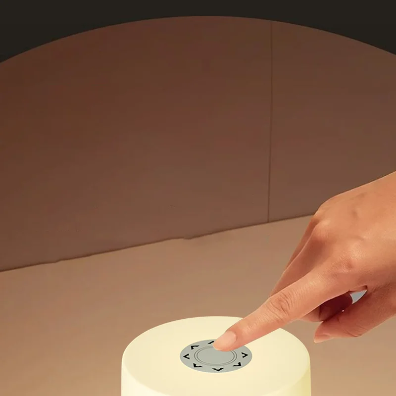 LED Touch Switch Night Lamp Remote Control Rechargeable Three Colors Dimmable Light Timing Bedside Sleeping Reading Table Lights