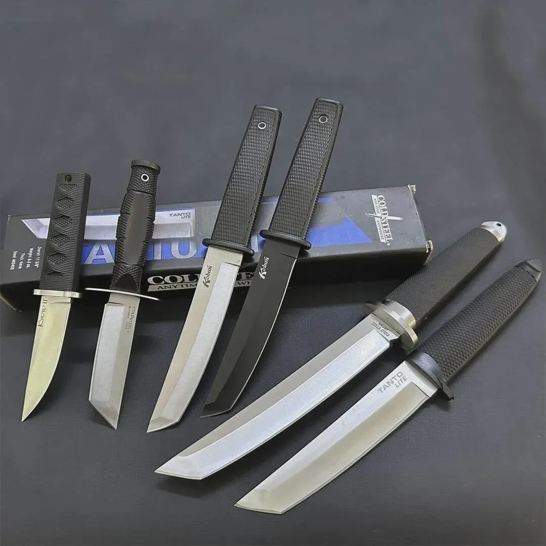 6 Models Katana High Hardness Tanto Fixed Blade Tactical Knife Outdoor Military Hunting Knife Survival Gear Straight Knives