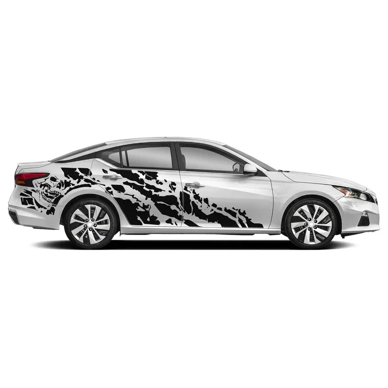 2x Bed Decal Sticker Compatible with Nissan Altima SL L34 2021 2022 4x4 Side Door Stripes Vinyl US Flag American