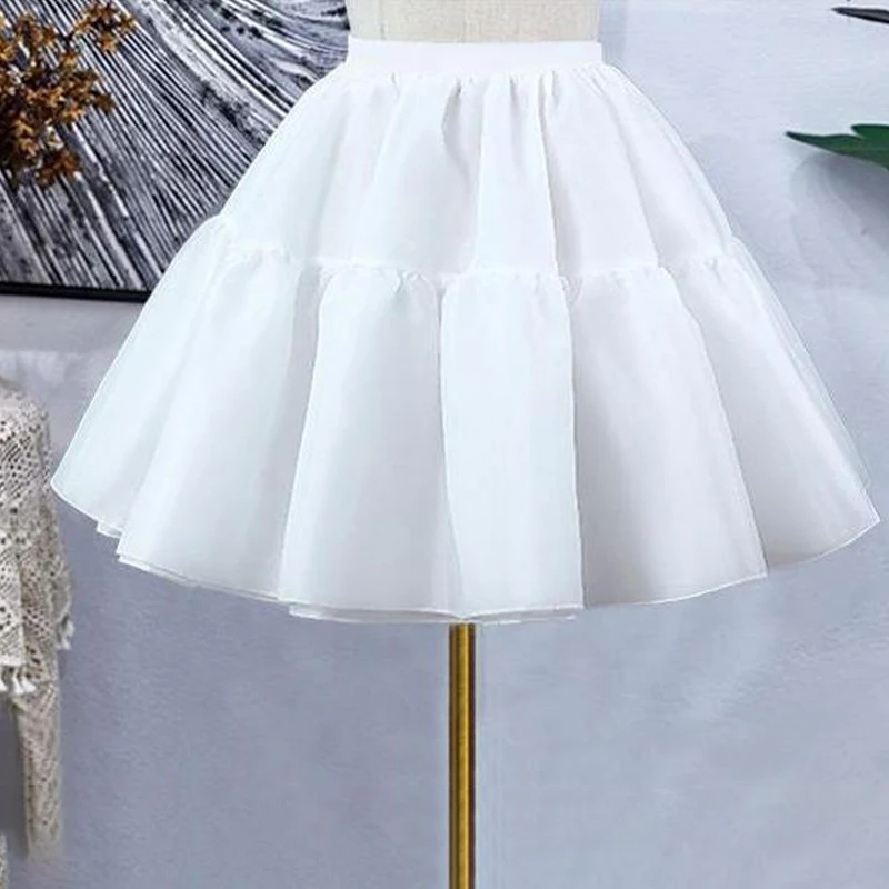 Fashionable And Sweet Lolita Jk Cake Skirt Skirt With Bustle For Women