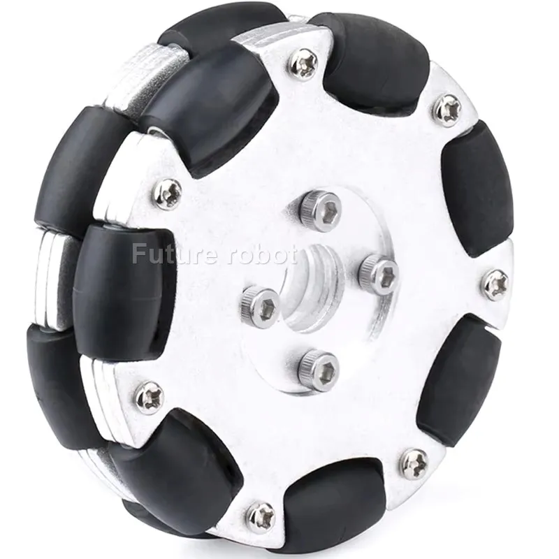 12KG Belasting 58mm Omnidirectioneel Wiel Compatibel 4/5/6/8mm Hub Metalen Fulai Wiel Omni Robot Ros Platform Omnidirectionele Beweging