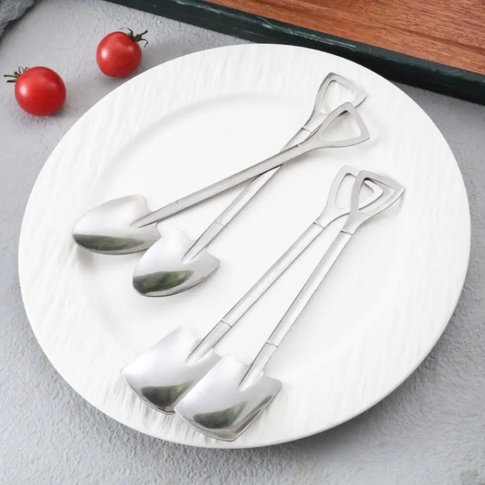 

Shovel Shape Shovel Watermelon Spoon Triangle Hook Design Easy To Clean Shovel Dessert Spoon Stainless Steel