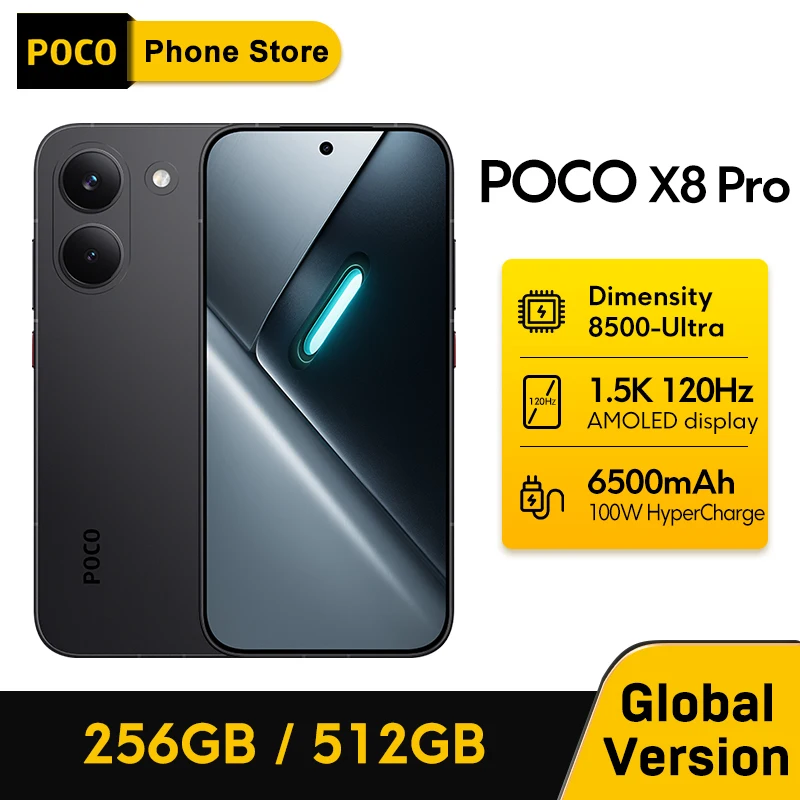 POCO X8 Pro スマートフォン グローバル版 Dimensity 8500-Ultra 6.59
