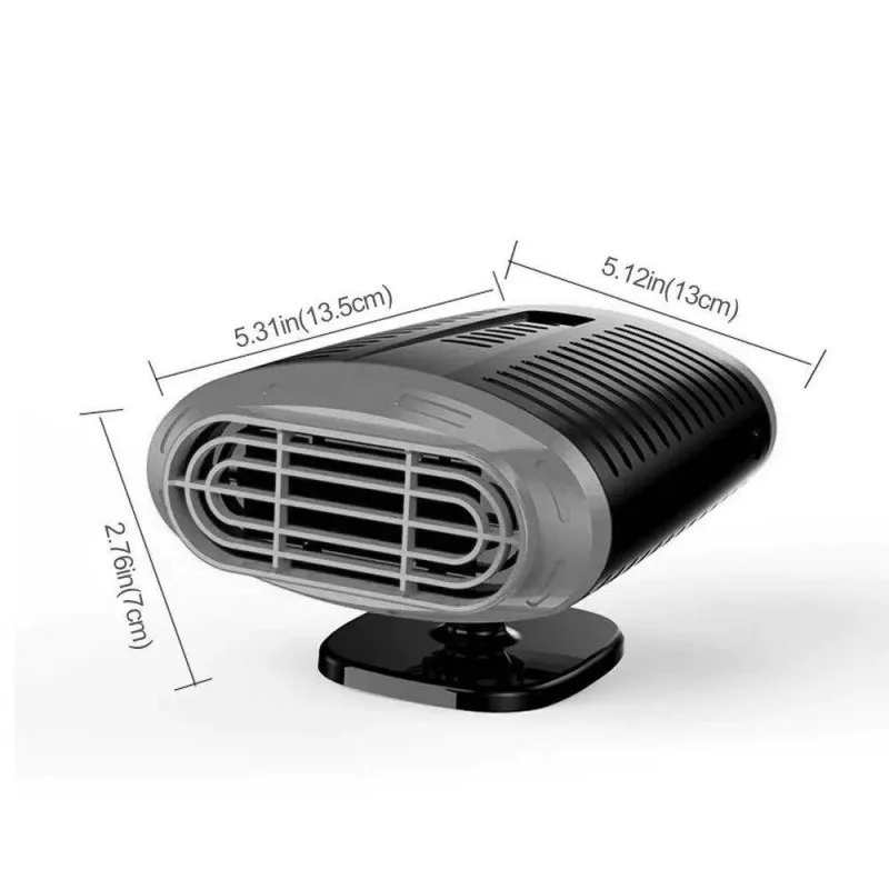 

900W12V Portable Car Heating Defogging Fan USB Power Supply 360 °