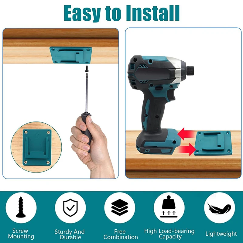 Tool Holder Dock Mount 18V Fixing Devices Drill Tool Holder Case Machine Storage Bracket Stand Slots-B2