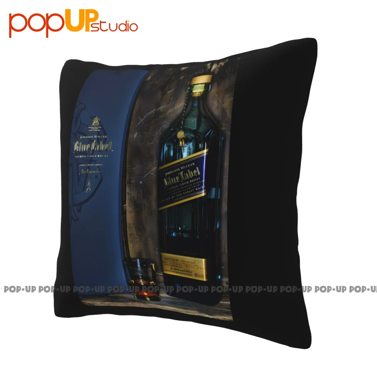العرف جوني ووكر الأزرق تسمية ويسكي P-219 المخدة رمي غطاء وسادة ل أريكة سميكة نمط ديكور #3