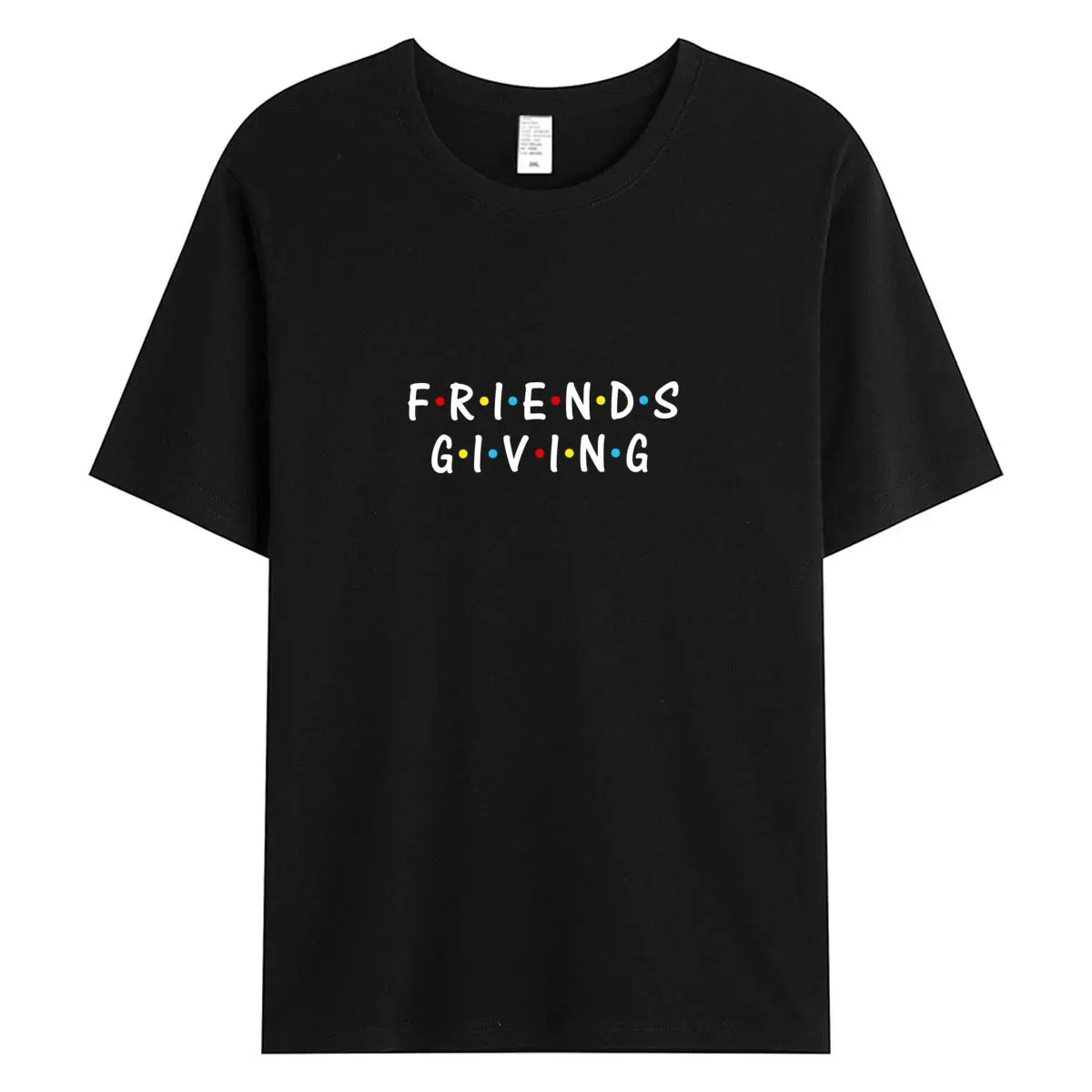 Women Tee Tops Summer Woman Clothing Short Sleeve T-shirt Friends Giving Graphic T Shirts 100% Cotton Oversized Female Tshirt