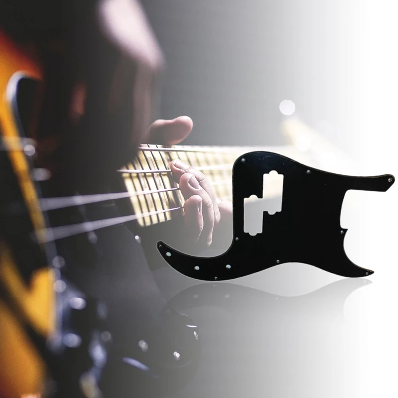 Golpeador de bajo P de 3 capas y 13 agujeros para guitarra, protector de selección de placa antiarañazos para pieza de bajo de precisión estándar americano/mexicano de 4 cuerdas