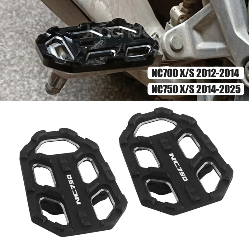 For HONDA NC750X NC750S NC750/NC700 NC 750S/750X 2014 - 2024 2025 Motorcycle Accessories Footrest Foot Peg Rider Wide Footpegs