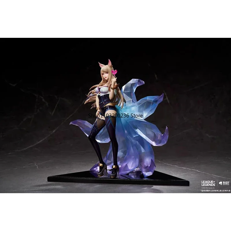 Original LOL League of Legends KDA 1/7 The Nine-Tailed Fox Ahri Charmer Game Dramatist Statues Action Figure Ornaments Model Toy