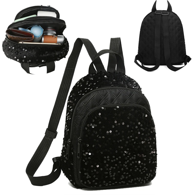 Men's and Women's Shoulder Bag with Glitter - Chic and Stylish Casual Backpack