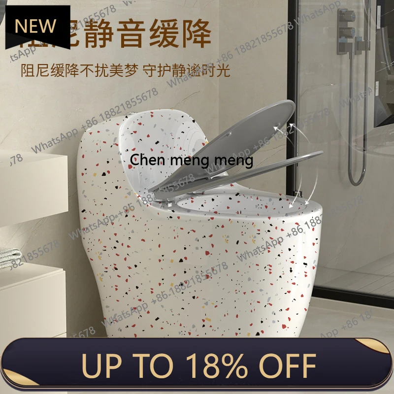 

Z189 Creative toilet siphon household ordinary color terrazzo hotel toilet deodorant silent