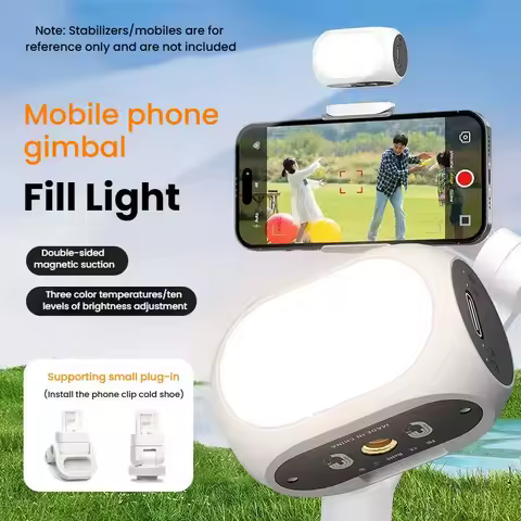 XJ97P Mobile Gimbal Stabilizer Magnetic Fill Light LED Photography Lamp Set For DJI OSMO Mobile Series / Zhiyun Handheld Gimbal
