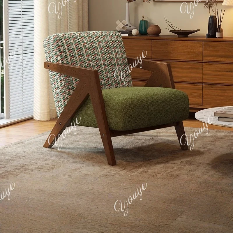 

Sophisticated Modern Nordic Living Room Chair Designer High End Furniture Wooden Armchair Fauteuils De Salon Luxury Furniture