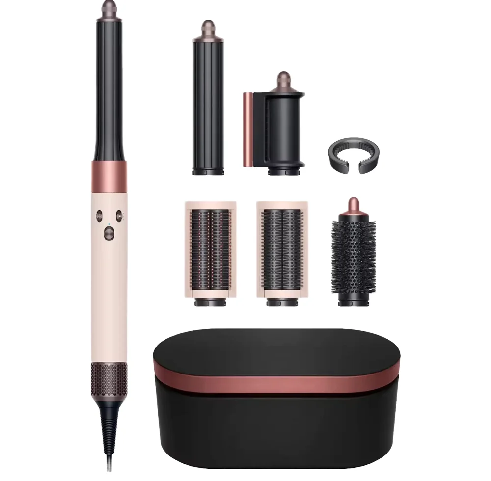 

2024 Мини 1600 Вт ионный фен и выпрямитель для волос, самовращающаяся щетка для объема, дорожный размер для использования в отеле, металлический материал