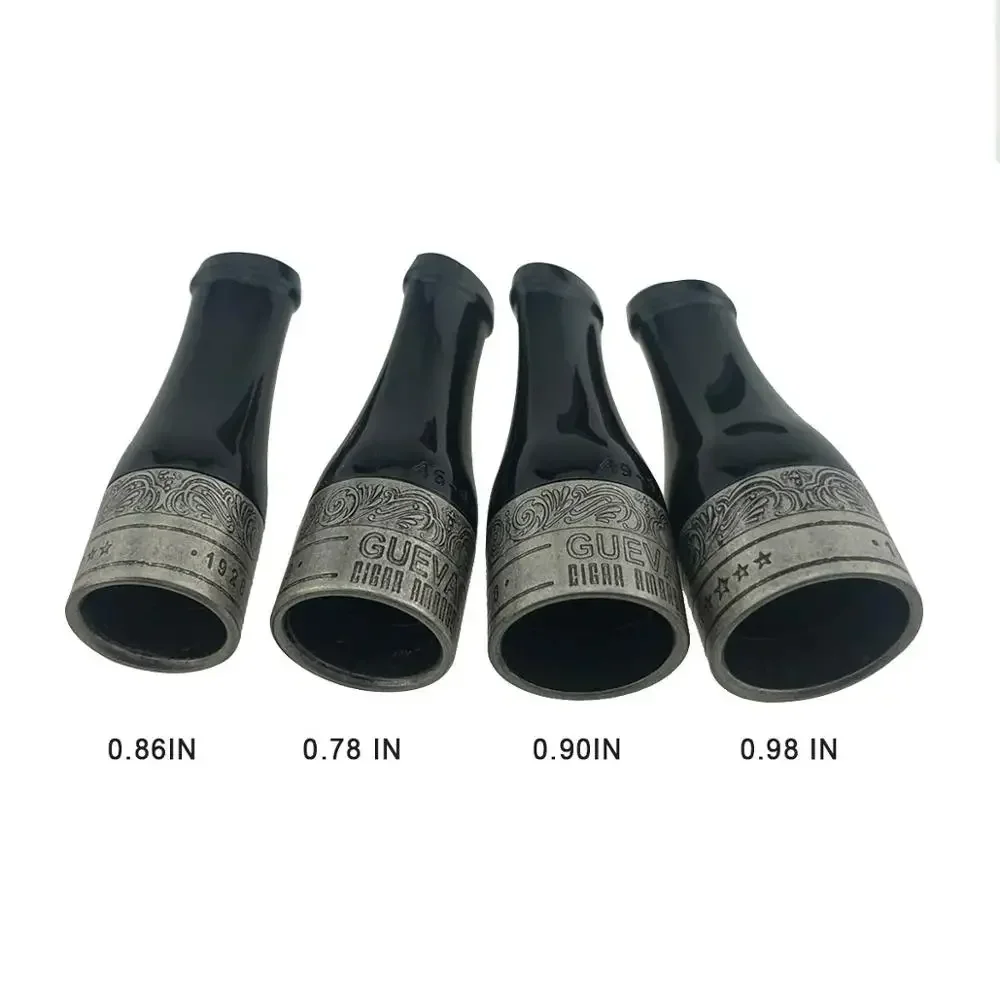 GUEVARA Cigar Filter Holder Mouthpiece Portable Set for Short Cigar Holder with Gift Box