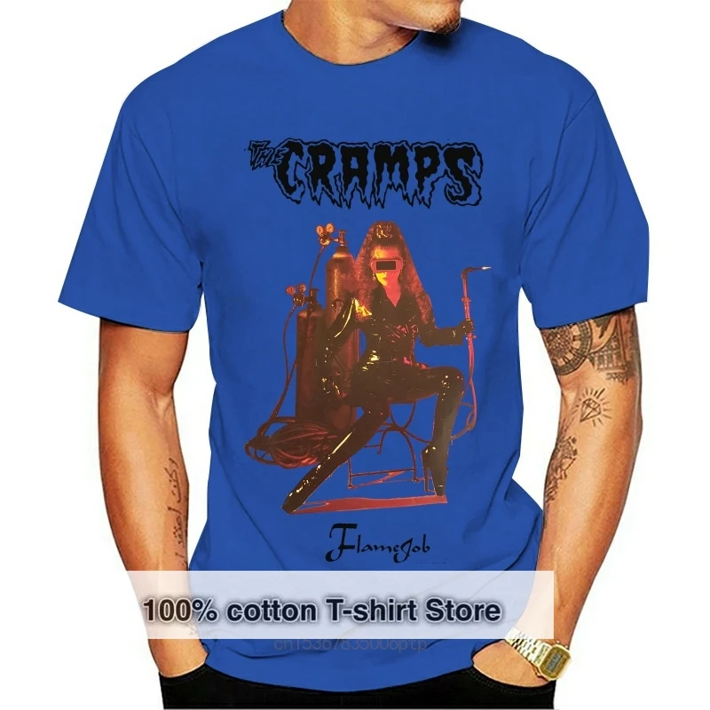 

The Cramps Flame Job Flamejob T Shirt Military Olive All Sizes S 5Xl