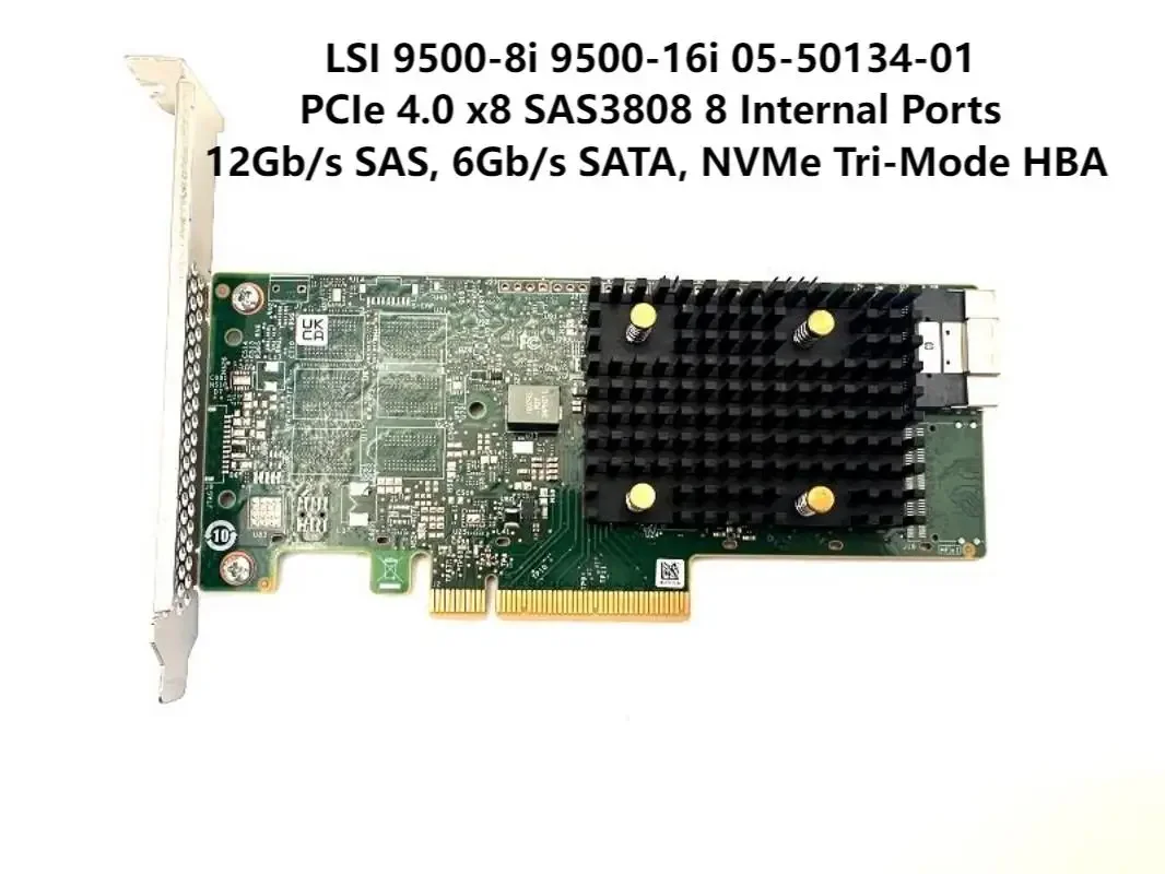 Broadcom HBA 9500-8i Internal SAS HBA Interface Card/Adapter 05-50077-03 for Server Storage Expansion