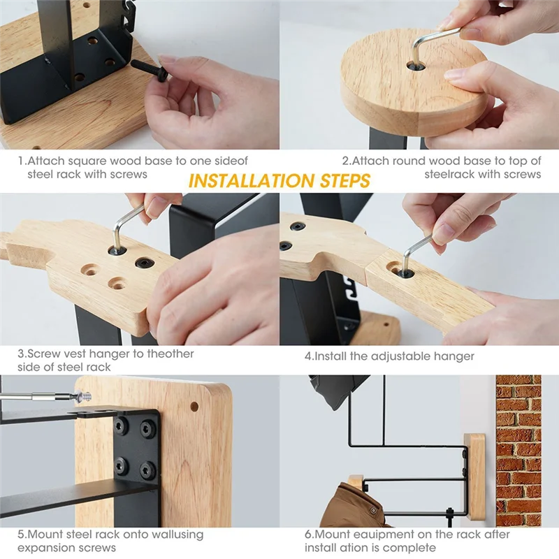 A59E-1 шт. настенное крепление для шлема держатель для мотоциклетного шлема деревянная вешалка для велосипедного шлема с крючками