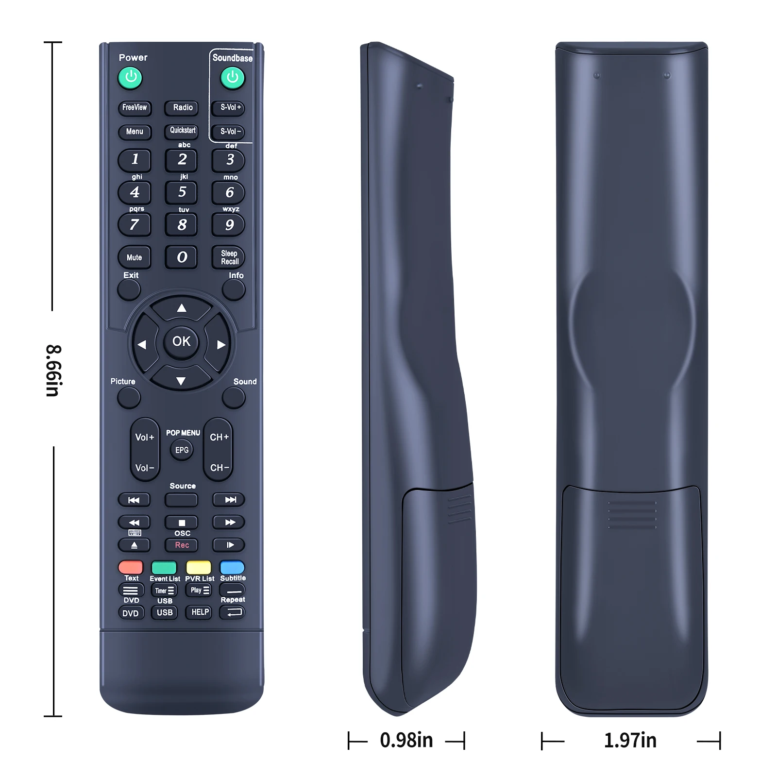 Nuevo mando a distancia de repuesto para violonchelo Neon C32100F C32100DVB C37109DVB3D