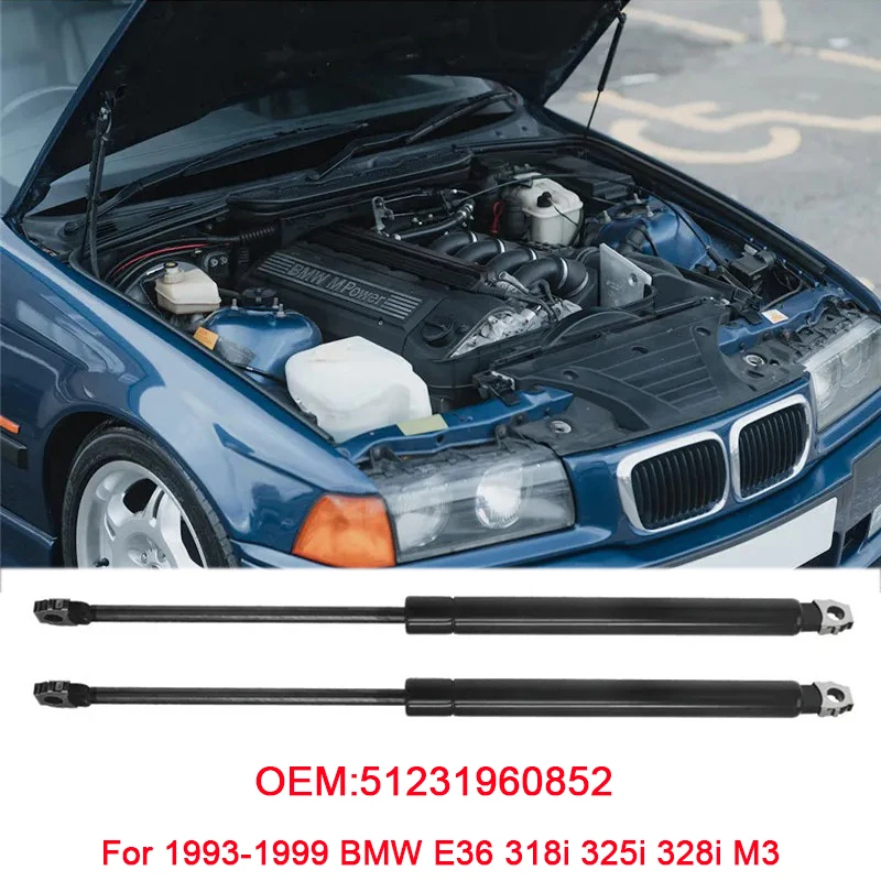 1993-1999年式 BMW E36 セダン 318i 325i 328i M3 51231960852 車用フロントボンネットフードブーツガスストラットリフトサポートバースプリングダンパー