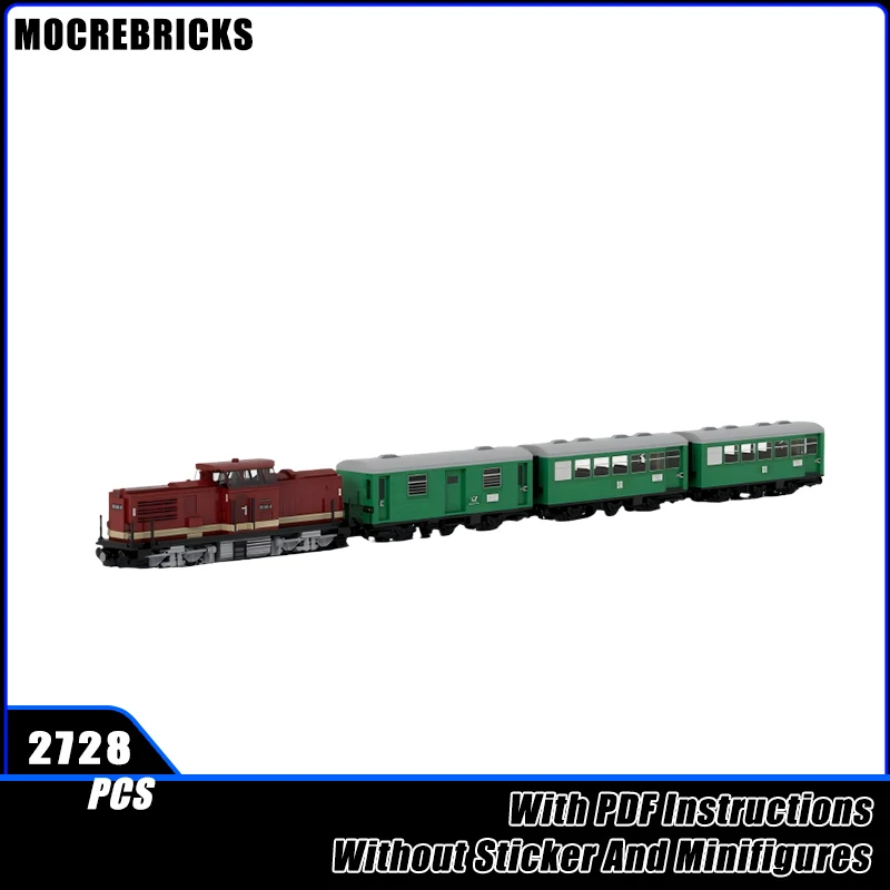 

MOC German Railways BR110 Carriage Freight Transportation Train Building Blocks Model Bricks Boy Toys Xmas Gift