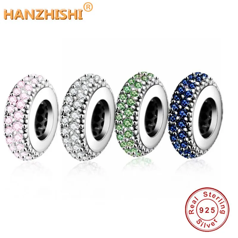 Fit Fine Charms Original Bracelet Spacer Charm 925 Silver Bead Abstract Zircon Beads Jewelry Making 2016 Winter DIY Berloque